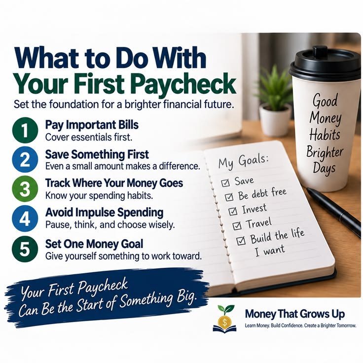 What Should You Do With Your First Paycheck? 1 1000001251